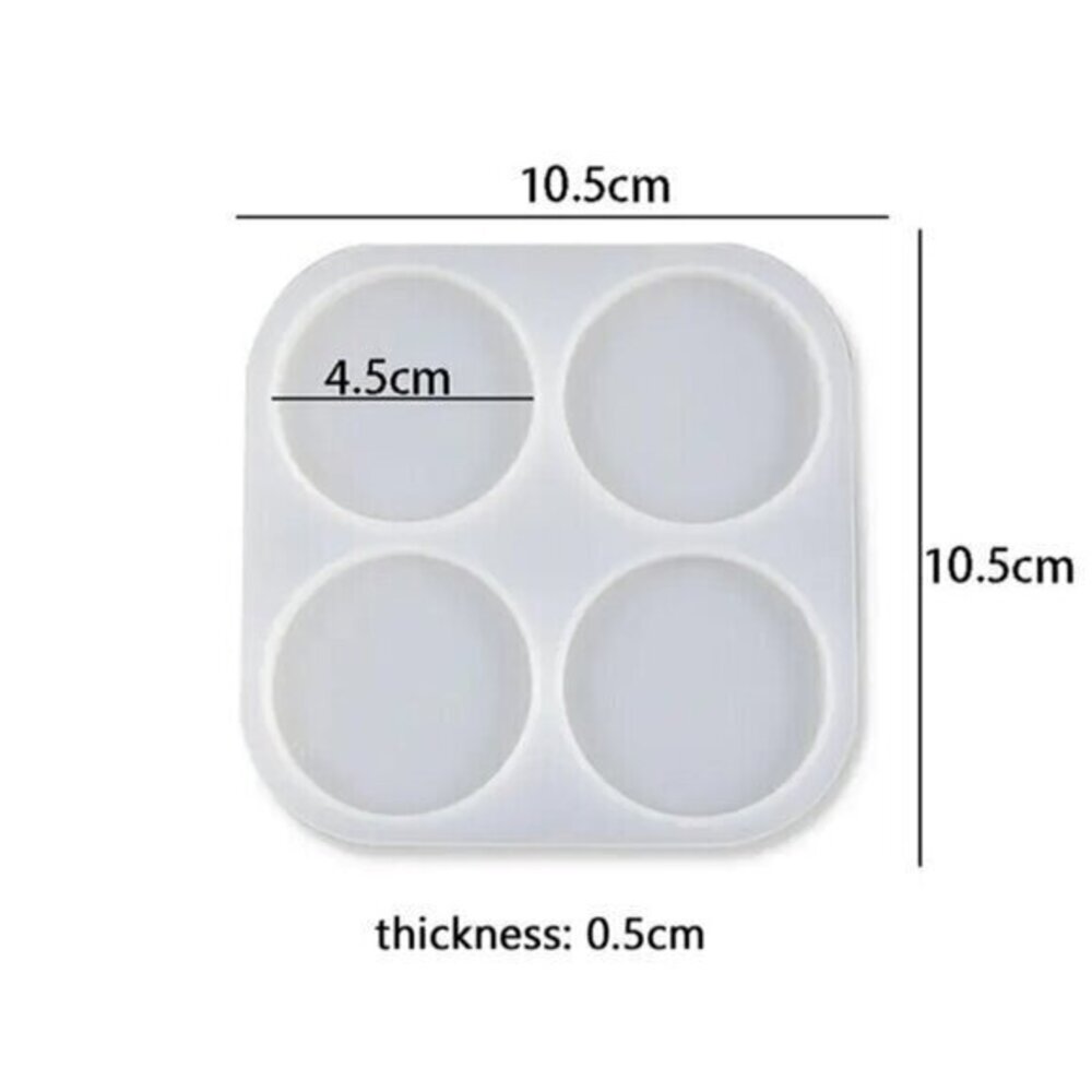 4.5cm Round Silicone Mold for Resin Pendant Resin Jewelry Pendant Mold